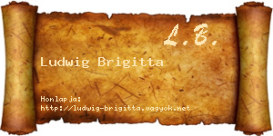 Ludwig Brigitta névjegykártya