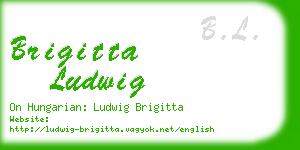 brigitta ludwig business card